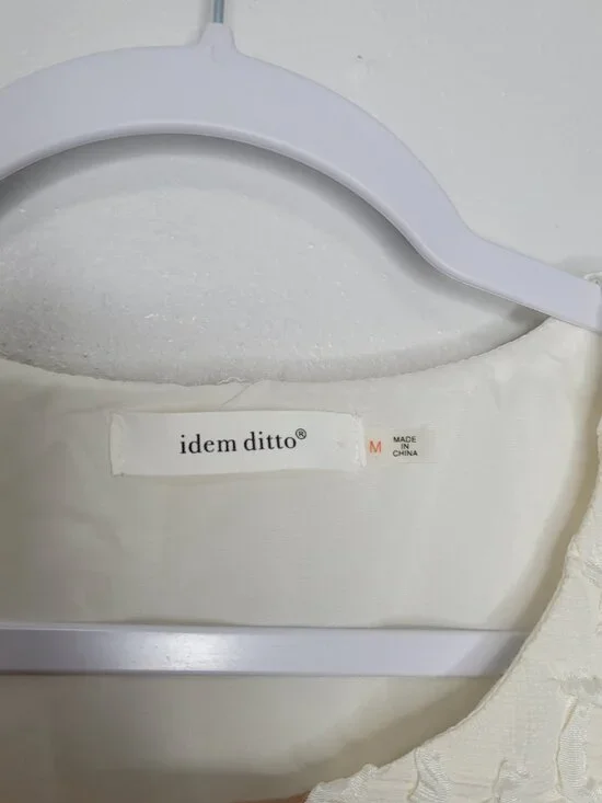 Idem Ditto Textured Romantic Bow Tie Cute Artsy School Girl size medium - Picture 3 of 6